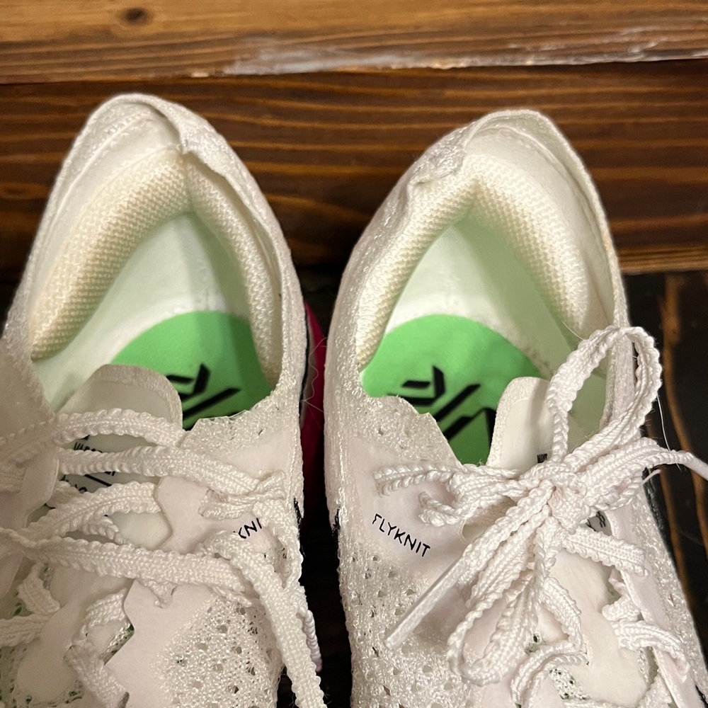 Nike Women's ZoomX Vaporfly 3 Running White/Bright Crimson - Picture 15 of 16